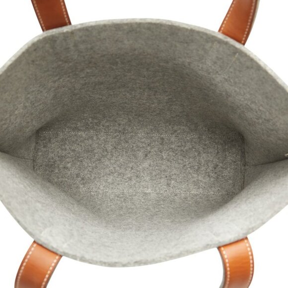 HERMES Gray Leather Shoulder Bag - Picture 5 of 10